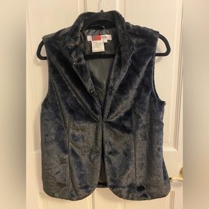 Faux Fur Black Vest